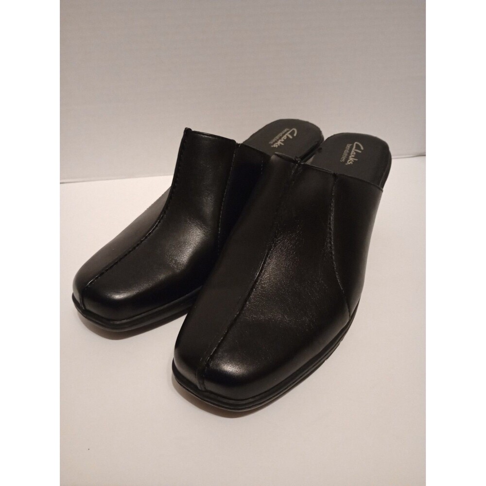 Clarks Elegance Black Clogs Women's Size 9M